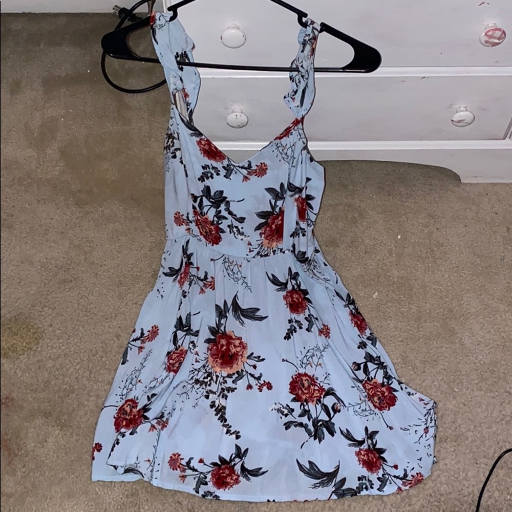 woman’s flower dress